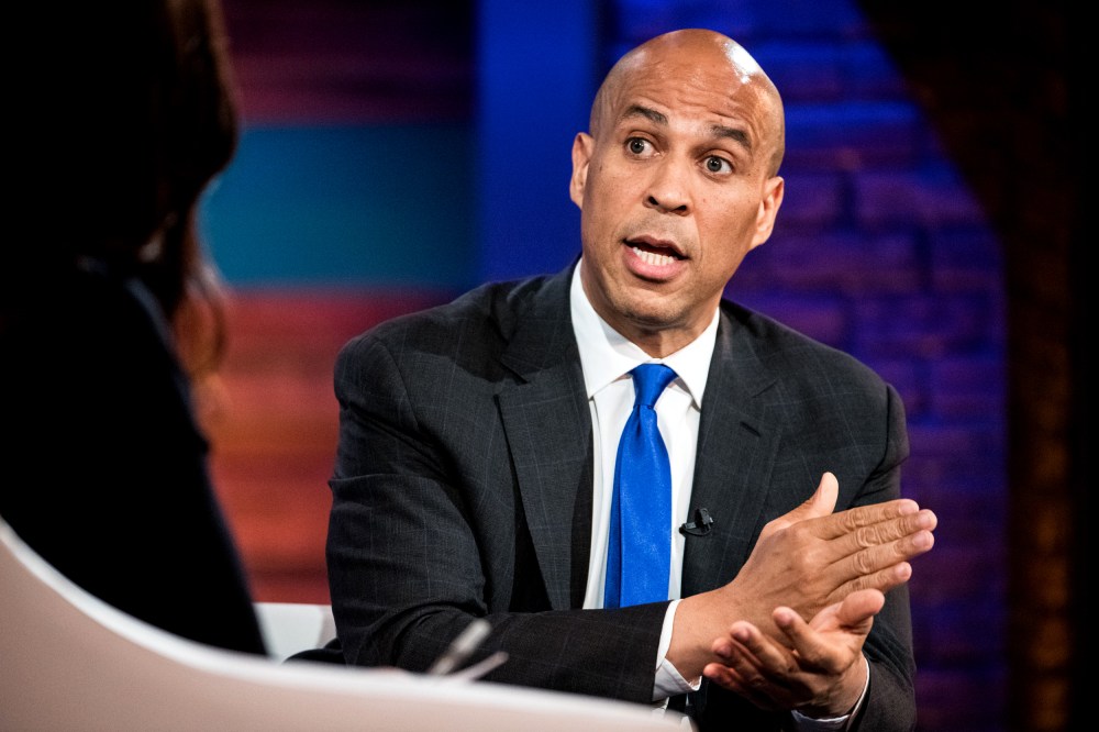 Image: Sen. Cory Booker, D-NJ, speaks at the Black Economic Alliance Forum in Charleston on June 15, 2019.