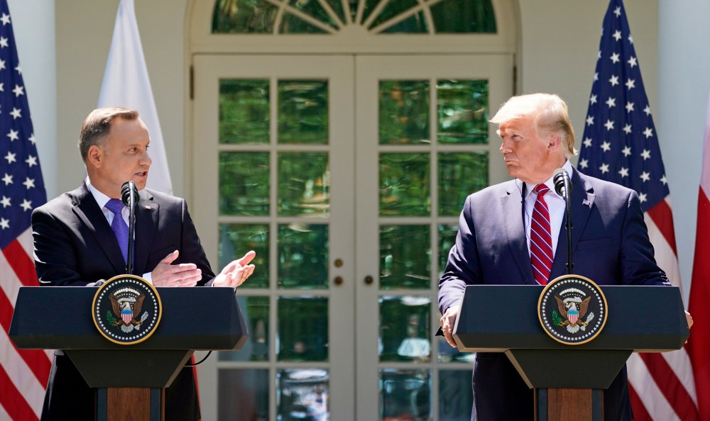 Image: FILE PHOTO: U.S. President Trump and Poland's President Duda hold joint news conference at the White House in Washington