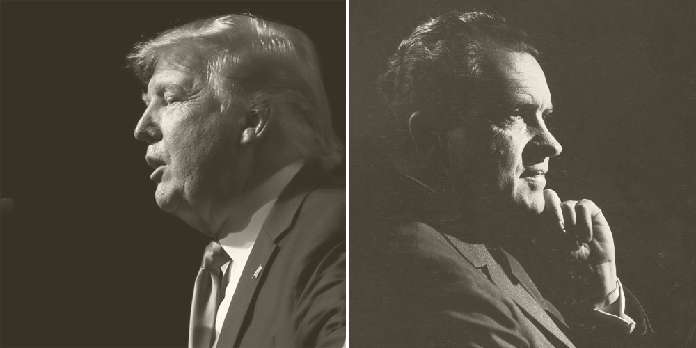 Donald Trump and Richard Nixon.