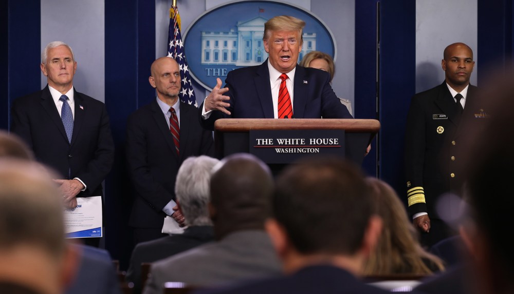 Image: White House Coronavirus Task Force Holds Daily Briefing
