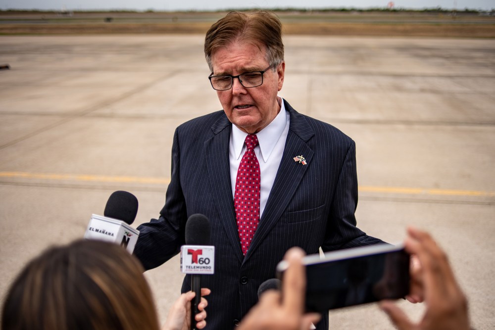 Lt. Gov. Dan Patrick speaks in McAllen, Texas, on Jan. 10, 2019.