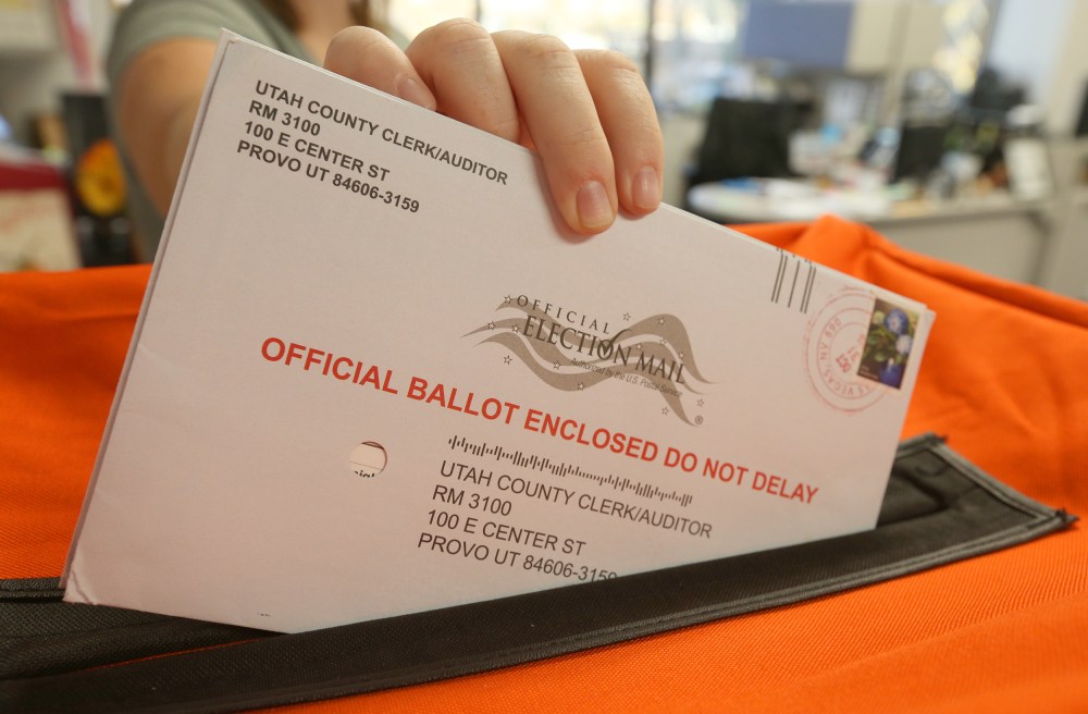 Image: Utah mail in vote ballot