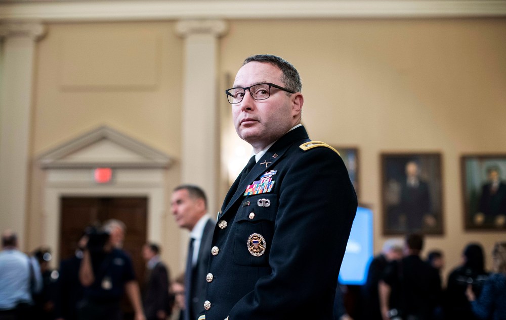 House Intelligence Committee during the House impeachment inquiry concerning President Donald Trump