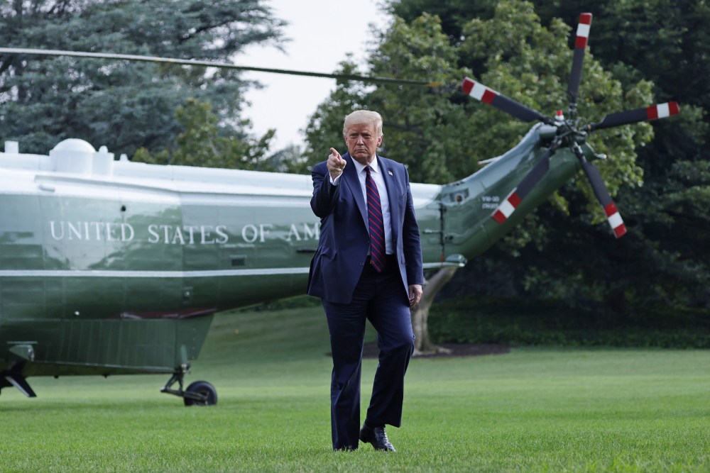 Image: President Trump Returns To The White House