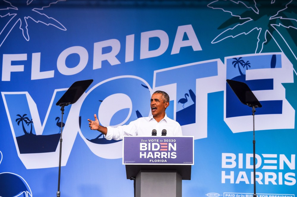 Image: US-VOTE-BIDEN-OBAMA