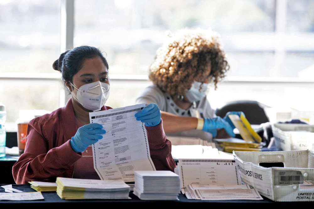 Image: Georgia Election Officials Continue Ballot Counting
