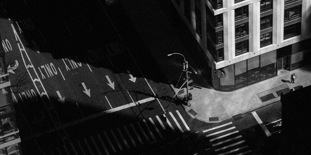 Image: Empty street in Manhattan