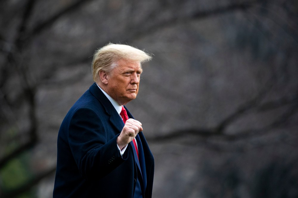 Image: President Trump Departs The White House En Route To Army v Navy Football Game