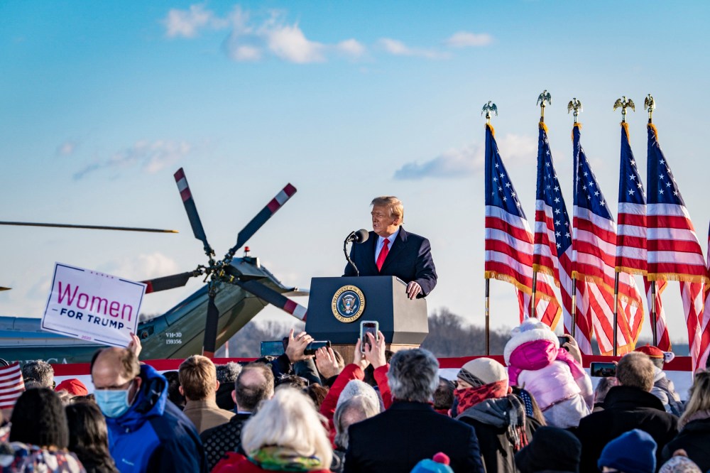 Image: President Trump Departs For Florida At The End Of His Presidency