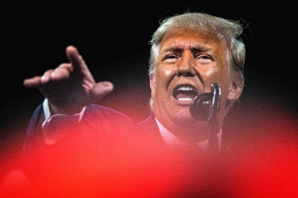 Image: Former President Donald Trump speaks at CPAC in Orlando, Fla., on Feb. 28, 2021.