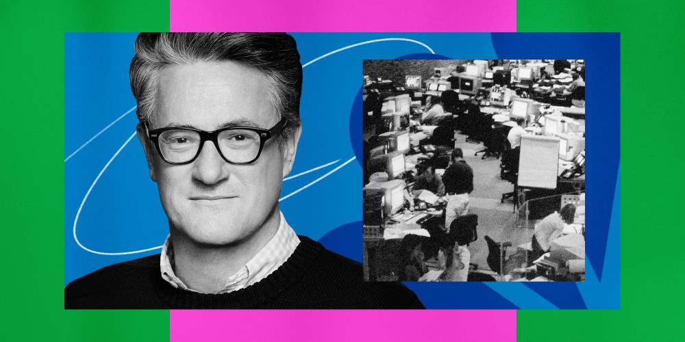 Illustration of MSNBC host Joe Scarborough