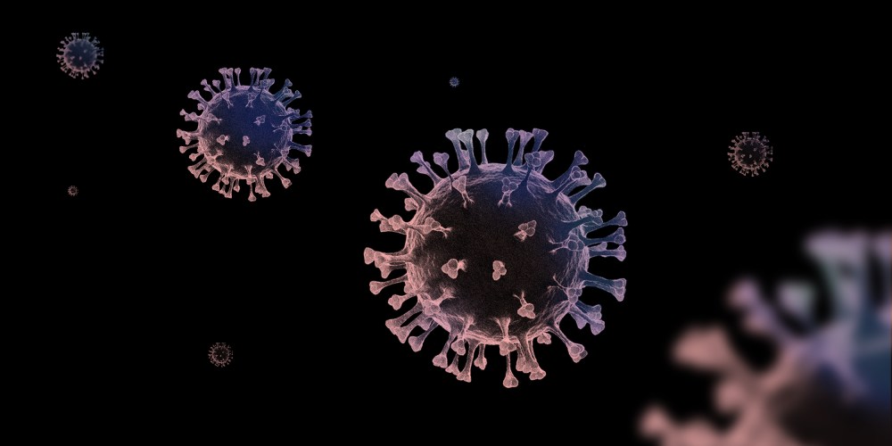 Photo illustration: A line of incoming Covid-19 spores.