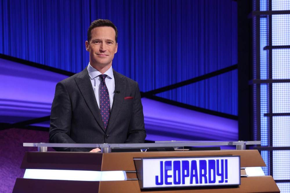 Image: Mike Richards on the set of "Jeopardy."