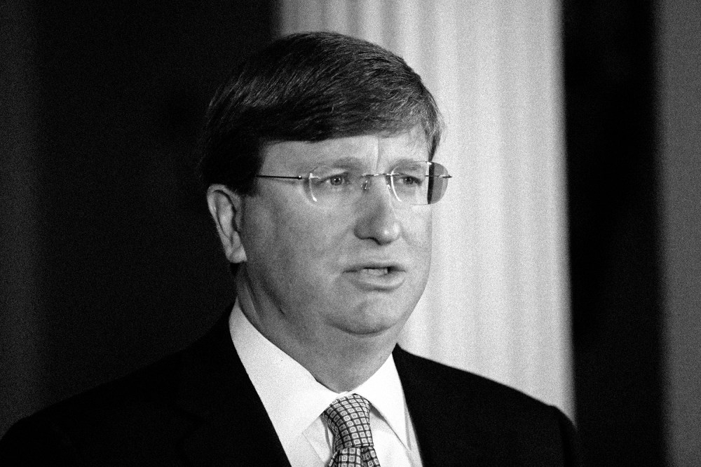 Image: Mississippi Gov. Tate Reeves at the Governor's Mansion in Jackson on June 30, 2020.