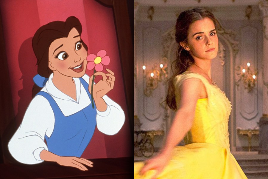 Belle in the animated version of 