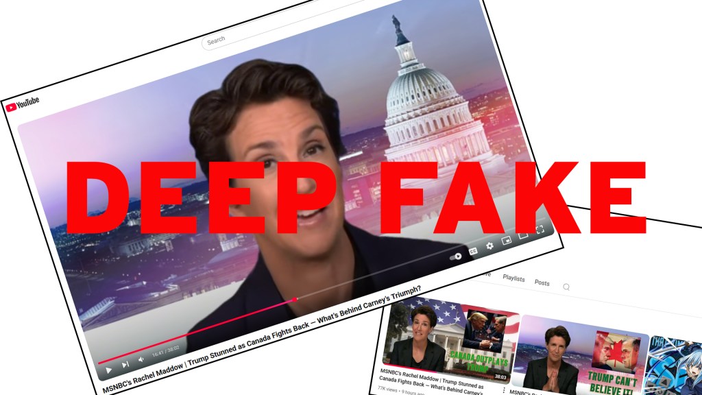 Youtube deep fake Rachel Maddow video