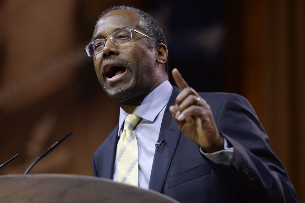 Dr. Ben Carson speaks at the 41st Annual Conservative Political Action Conference (CPAC) in National Harbor, Maryland, March 8, 2014.