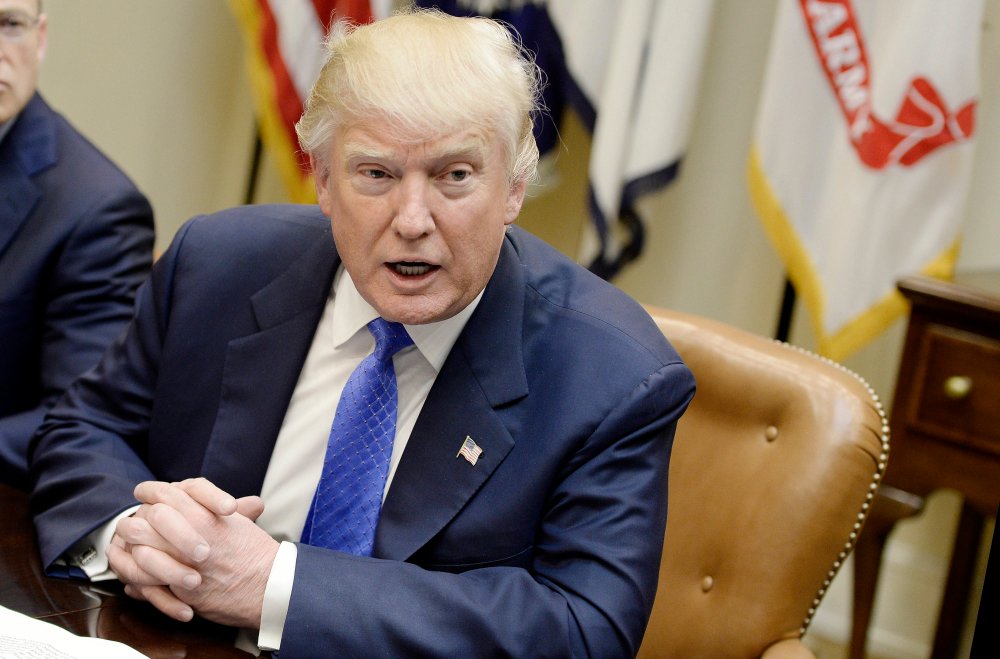 Image: US President Trump leads listening session on human trafficking