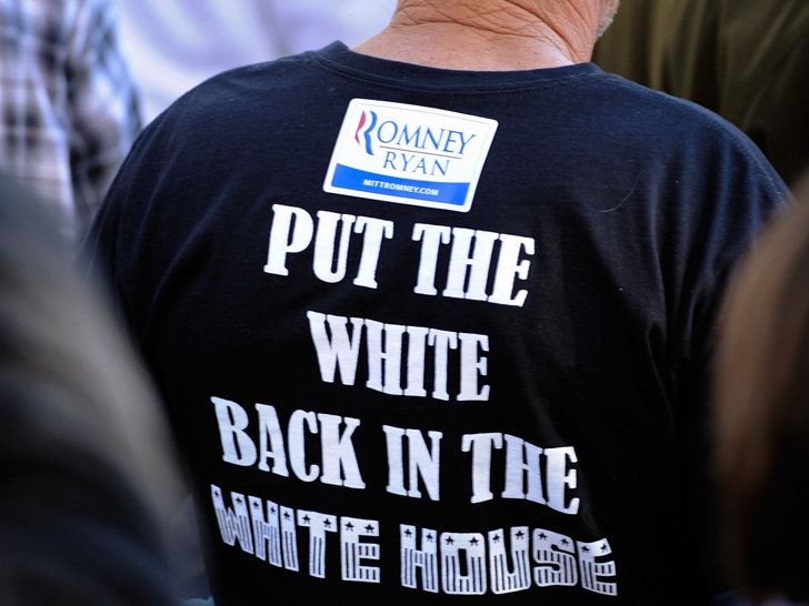 A supporter of Republican presidential candidate Mitt Romney waits for a campaign event to begin on Oct. 12 in Lancaster, Ohio. (Photo: Jamie Sabau/Getty Images)
