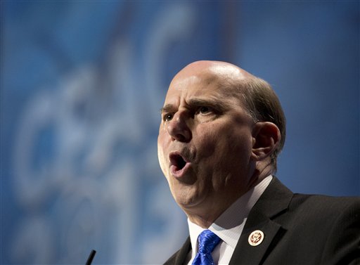 Rep. Louie Gohmert, R-Texas, speaks at the 40th annual Conservative Political Action Conference today. (AP Photo/Manuel Balce Ceneta)