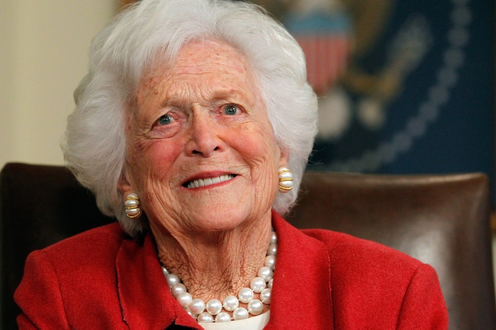Mrs. Bush, aged 88, has been admitted to Houston Methodist hospital with pneumonia.