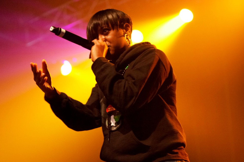 Rapsody performs onstage at the Paid Dues Independent Hip Hop Festival at the NOS Events Center on April 7, 2012 in San Bernardino, Calif. (Photo by Imeh Akpanudosen/Getty)