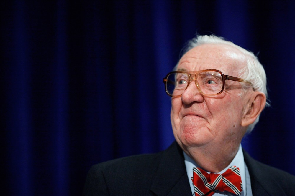 Retired U.S. Supreme Court Associate Justice John Paul Stevens speaks at an event, May 21, 2012, in Washington, D.C.