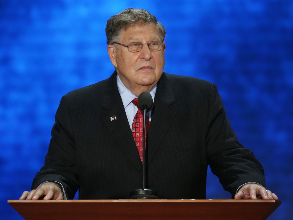 Former New Hampshire Gov. John Sununu speaks during the Republican National Convention at the Tampa Bay Times Forum in August.  (Photo by Mark Wilson/Getty Images)