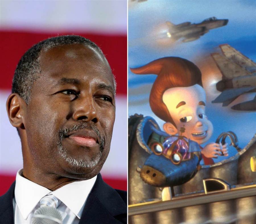 Ben Carson and Jimmy Neutron from television show 