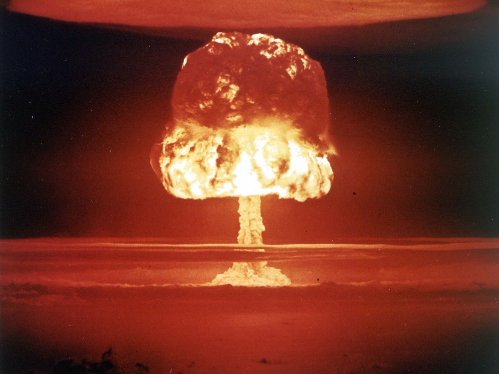 File Photo: Operation Castle, American series of high-energy  nuclear tests at Bikini Atoll (in the Northwest of the Marshall Islands), March 26, 1954. (Photo by Roger Viollet/Getty Images, File)