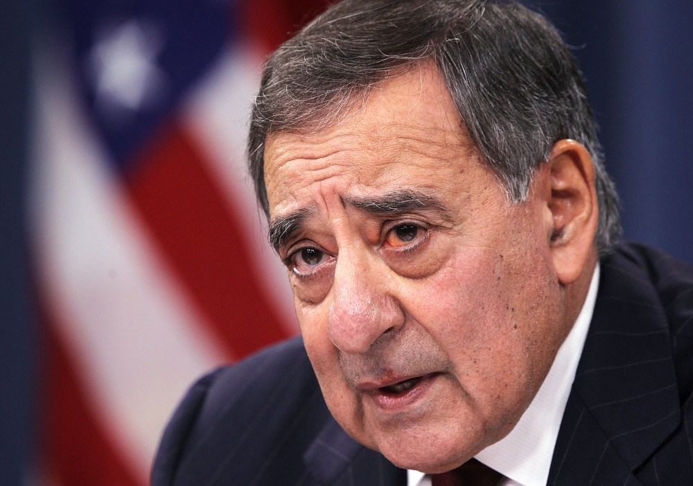 U.S. Defense Secretary Leon Panetta participates in a news briefing at the Pentagon January 10.(Photo by Alex Wong/Getty Images)
