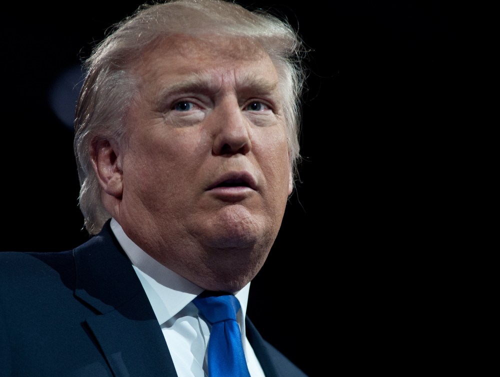 File Photo: Tycoon Donald Trump speaks at the Conservative Political Action Conference (CPAC) in National Harbor, Maryland, on March 15, 2013. (Photo by Nicholas Kamm/AFP/Getty Images)