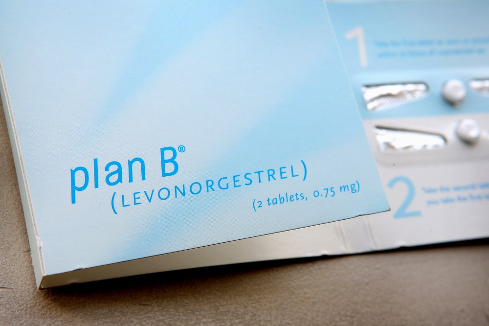 A package of Plan B contraceptive.