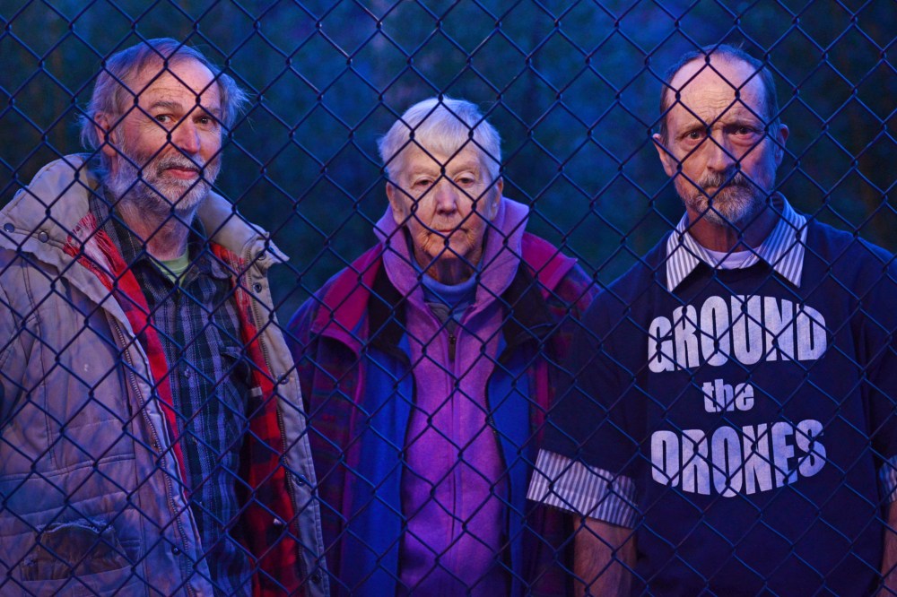 Gregory Boertje-Obed, Sister Megan Rice, and Michael Walli wait their federal trial in Oak Ridge, TN, Feb. 6, 2013.