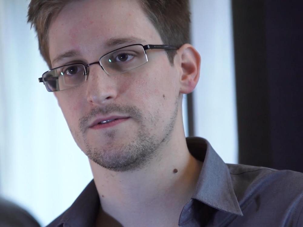 In this handout photo provided by The Guardian, Edward Snowden speaks during an interview in Hong Kong. (Photo by The Guardian via Getty Images)
