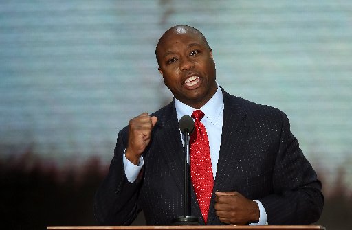 File Photo. Rep. Tim Scott, R-S.C., was reportedly picked by Gov. Nikki Haley to succeed retiring Sen. Jim DeMint Monday.  (Photo by Mark Wilson/Getty Images)