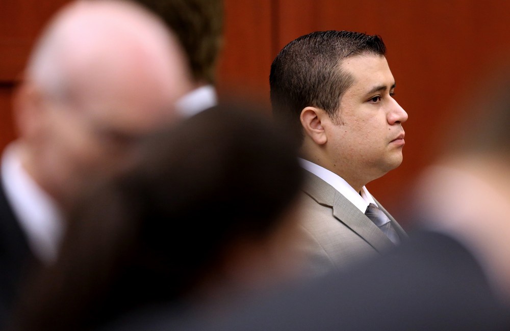 George Zimmerman during the 21st day of his trial in Seminole circuit court, July 9, 2013 in Sanford, Fl. (Photo by Joe Burbank/Pool/Getty)