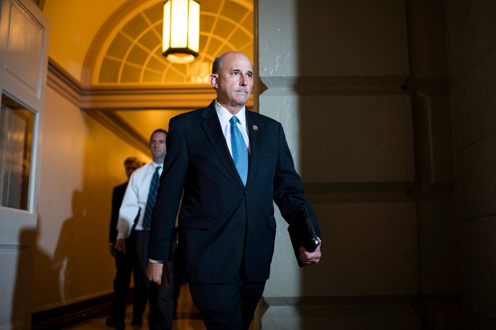 Rep. Louie Gohmert arrives for the House Republican Conference caucus meeting on immigration in the basement of the Capitol on Wednesday, July 10, 2013.
