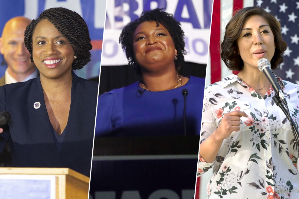 Ayanna Pressley, Stacey Abrams, and Paulette Jordan.