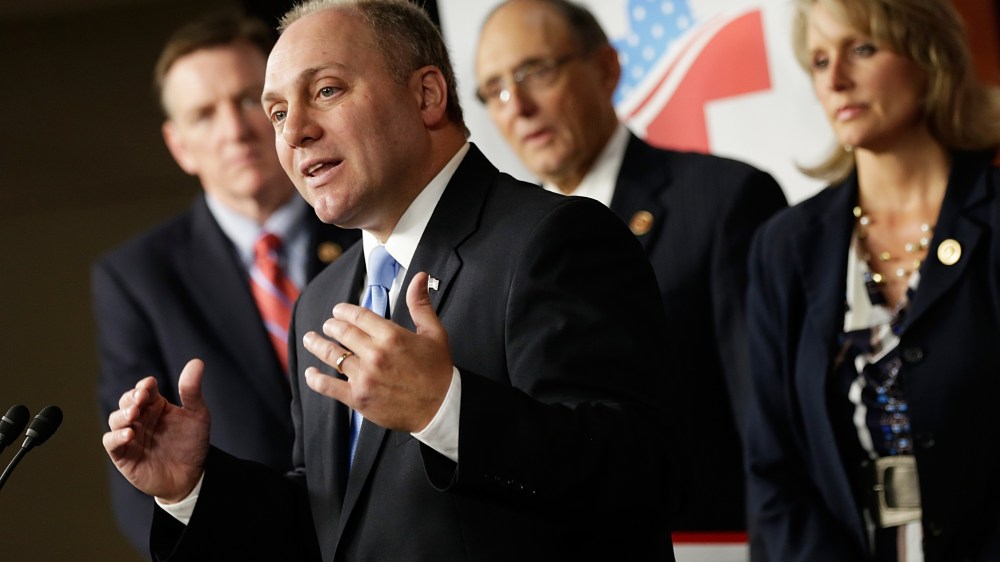U.S. Rep. Steve Scalise introduces the RSC's "American Health Care Reform Act" during a press conference on Sept. 18, 2013 in Washington, DC. (Win McNamee/Getty)