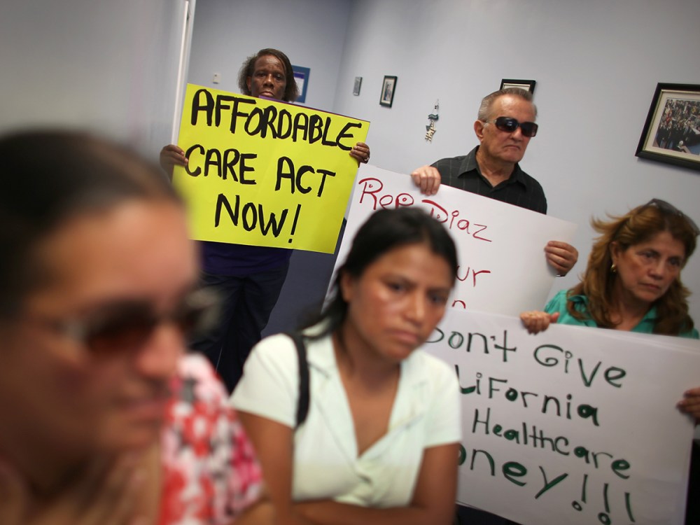 Activists Demonstrate In Support Of Medicaid Expansion And The Affordable Healthcare Act