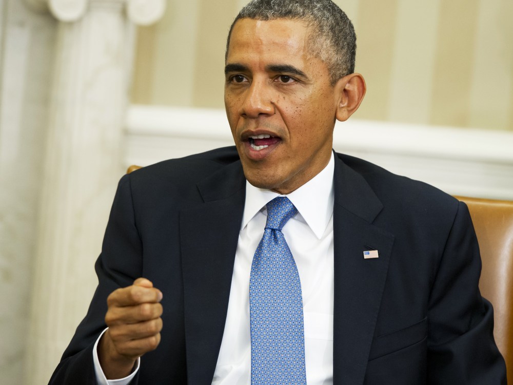 US President Barack Obama speaks about the possible government shutdown