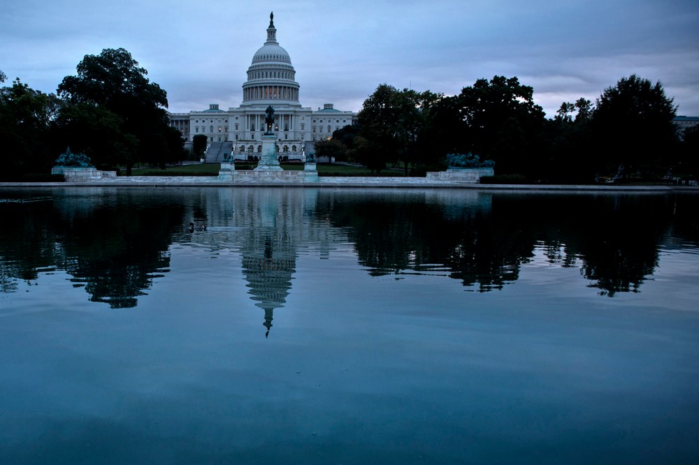 A view of Capitol Hill Oct. 16, 2013 in Washington, D.C.