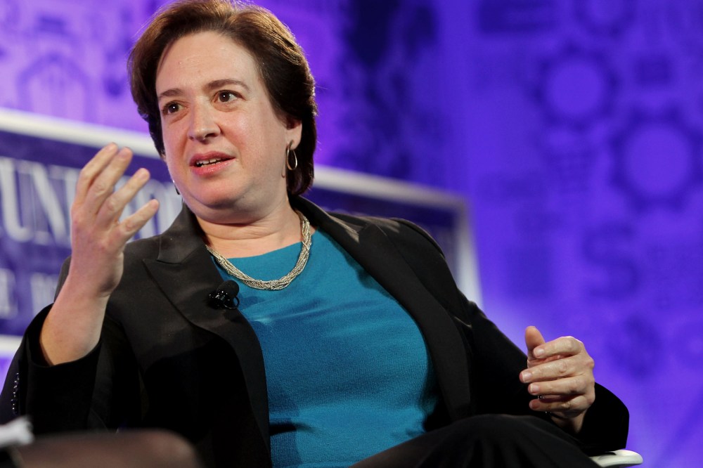 Associate Justice of the U.S. Supreme Court Elena Kagan speaks onstage on Oct. 16, 2013 in Washington, DC. (Photo by Paul Morigi/Getty for FORTUNE)