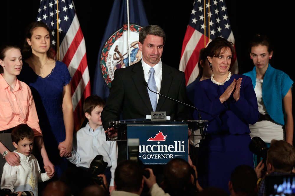 Virginia Attorney General Ken Cuccinelli concedes the state governors race to Democrat Terry McAuliffe before supporters November 5, 2013 in Richmond, Virginia.