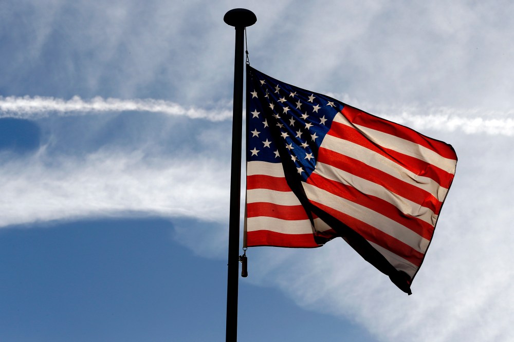 An American flag. (Photo by Thomas Samson/AFP/Getty)
