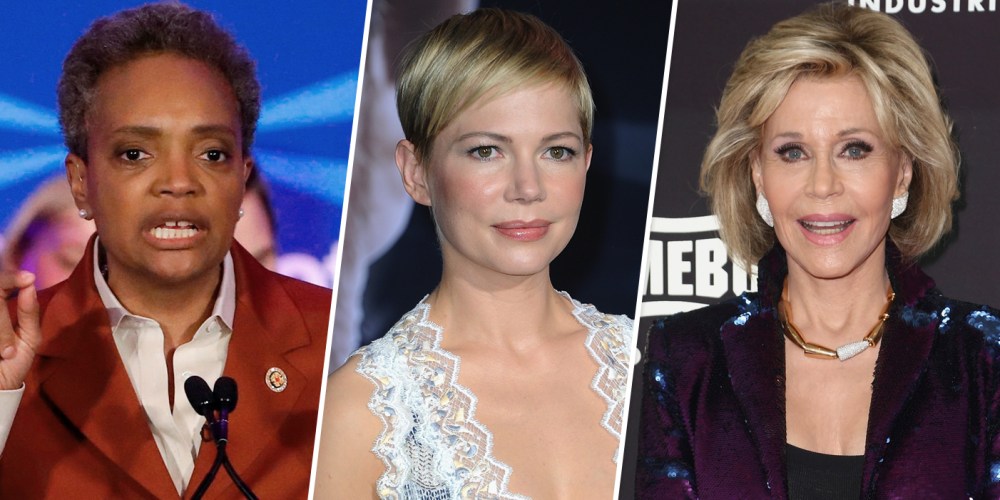 Image: Lori Lightfoot, Michelle Williams and Jane Fonda