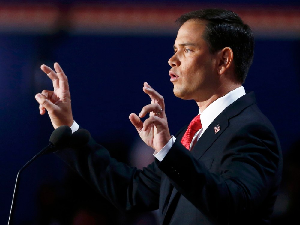 Image: U.S. Senator Rubio addresses the final session of the 2012 Republican National Convention in Tampa
