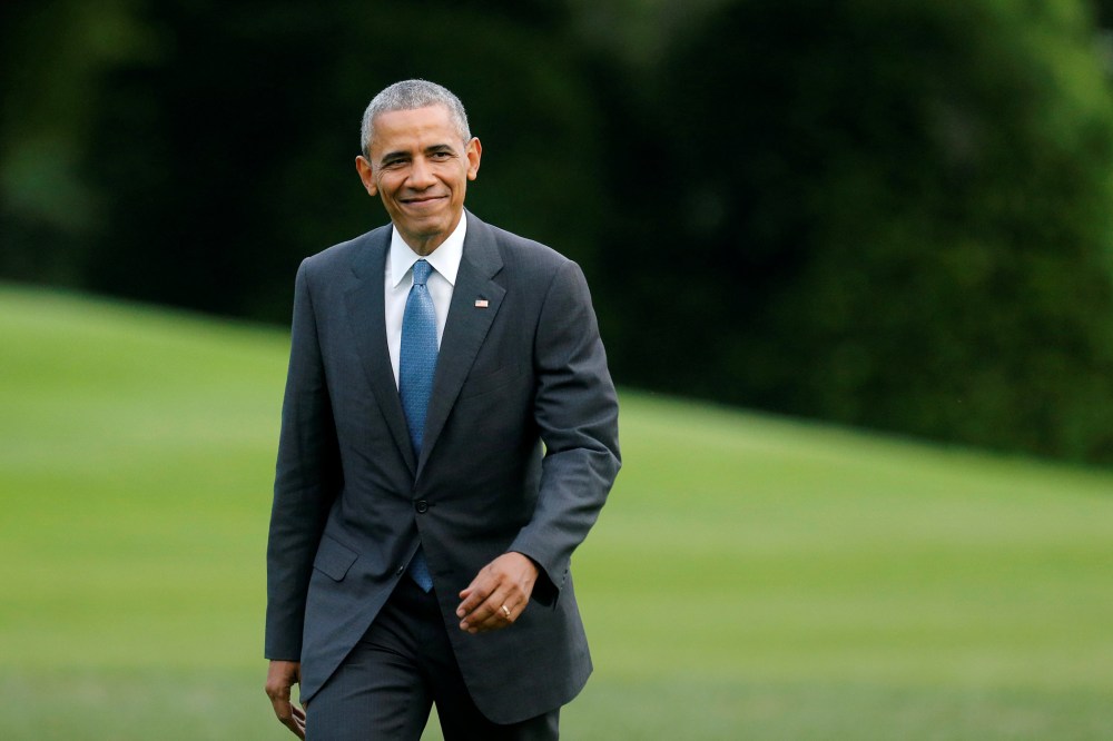 President Barack Obama returns via the Marine One helicopter to the White House in Washington, June 2, 2016. (Photo by Jonathan Ernst/Reuters)