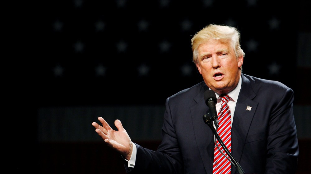 Republican presidential candidate Donald Trump speaks at a campaign rally in Greensboro, N.C., June 14, 2016. (Photo by Jonathan Drake/Reuters)
